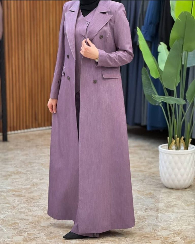 ⁦طاقم إلهام بالطو صيفي 3 قطع⁩ - الصورة ⁦1⁩